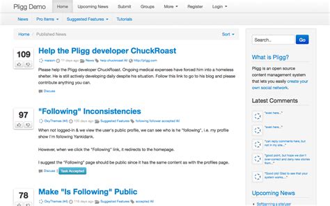 powered by pligg|Websites using Pligg .